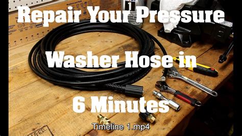 How to Repair a Pressure Washer Hose in 6 Minutes (Any brand。